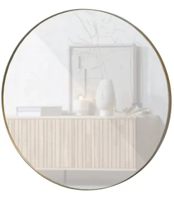 WOOOD Doutzen Spiegel - Metaal - Goud - 115x115x5