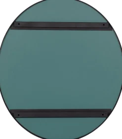 WOOOD Doutzen Spiegel - Metaal - Zwart - 80x80x5