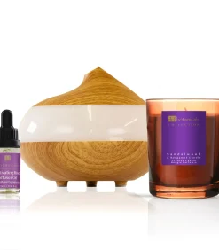 Dr Botanicals Kerst Ontspannende Roos Diffuser Kit met Sandelhout & Bergamot Kaars