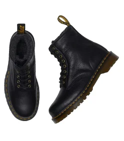 Clearance Dr. Martens 1460 veterlaarzen van zwart leer met synthetische voering Heren Schoenen