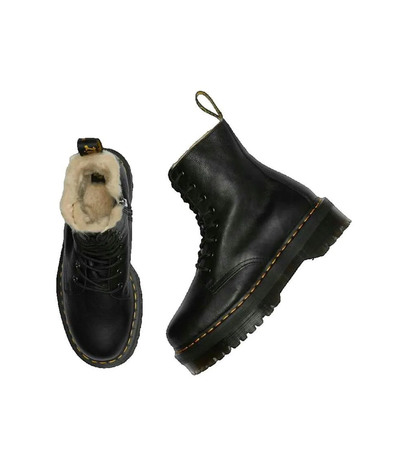 Best Dr. Martens Jadon gevoerde zwarte laarzen Heren Schoenen