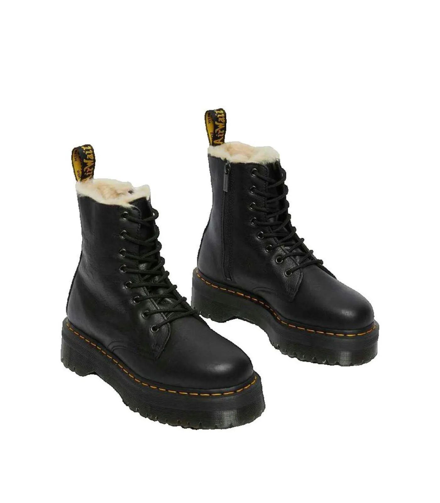Best Dr. Martens Jadon gevoerde zwarte laarzen Heren Schoenen