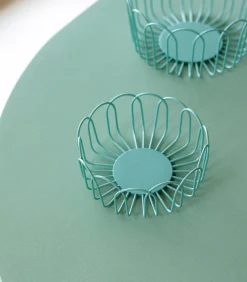 ONA Draadmand 16xH7cm groen Flores