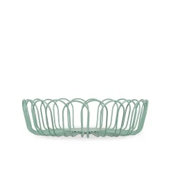 ONA Draadmand 26,5xH7,5cm groen Flores