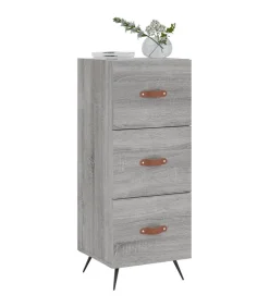 Sale Dressoir 34,5x34x90 cm bewerkt hout grijs sonoma eikenkleurig Meubels