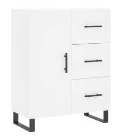 vidaXL Dressoir 69,5x34x90 cm bewerkt hout wit