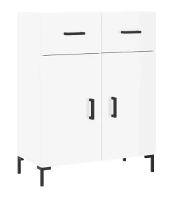 New Dressoir 69,5x34x90 cm bewerkt hout hoogglans wit Meubels