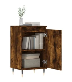 vidaXL Dressoir 40x35x70 cm bewerkt hout gerookt eikenkleurig