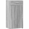 vidaXL Dressoir 45x42,5x93 cm bewerkt hout grijs sonoma eikenkleurig