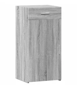 vidaXL Dressoir 45x42,5x93 cm bewerkt hout grijs sonoma eikenkleurig