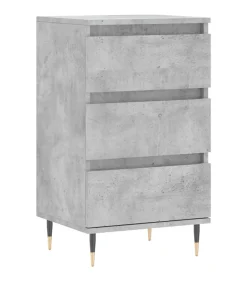 vidaXL Dressoir 40x35x70 cm bewerkt hout betongrijs