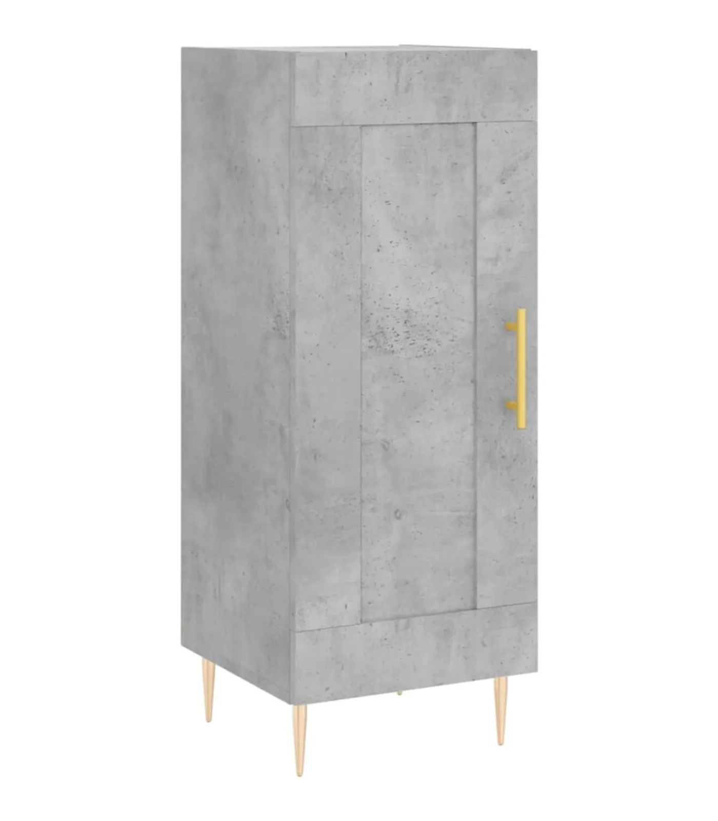 vidaXL Dressoir 34,5x34x90 cm bewerkt hout betongrijs