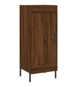 vidaXL Dressoir 34,5x34x90 cm bewerkt hout bruin eikenkleur