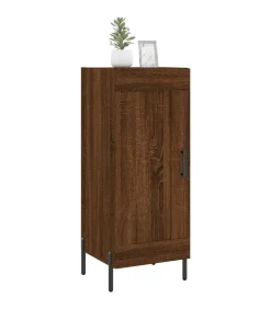 vidaXL Dressoir 34,5x34x90 cm bewerkt hout bruin eikenkleur