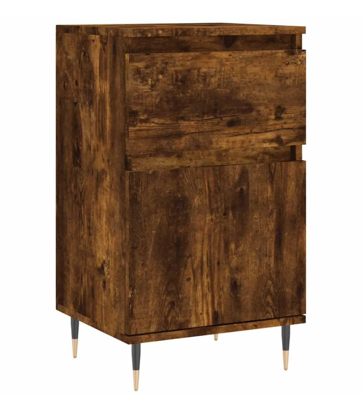 Best Dressoir 40x35x70 cm bewerkt hout gerookt eikenkleurig Meubels