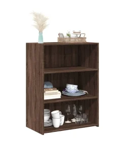 vidaXL Dressoir 70x41x93 cm bewerkt hout bruin eikenkleur