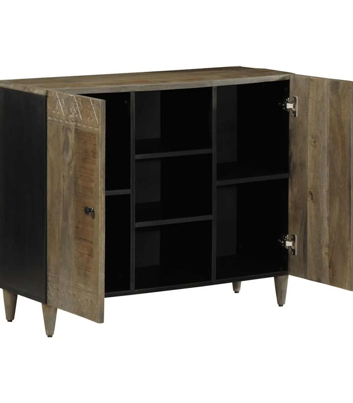 vidaXL Dressoir 90x33x75 cm massief mangohout