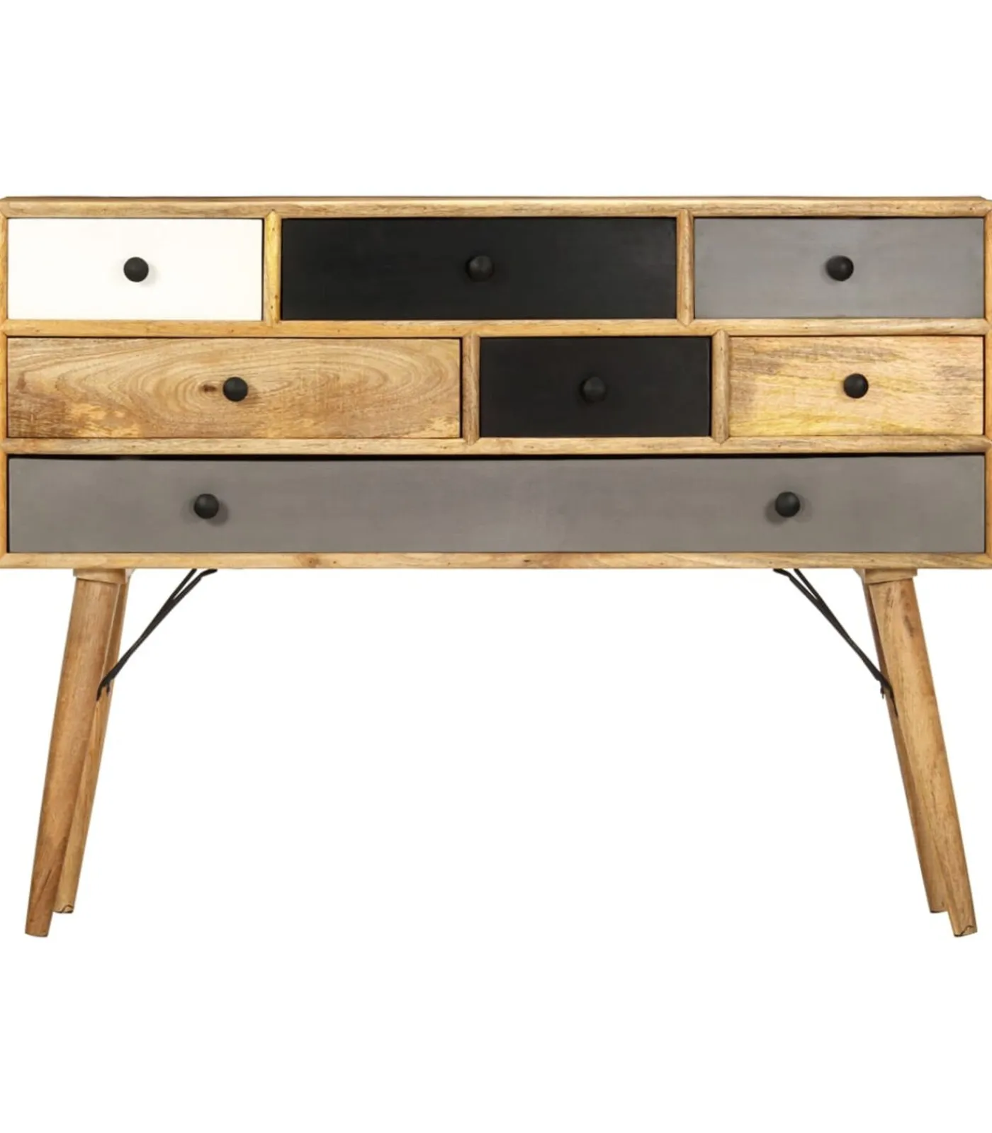 vidaXL Dressoir 110x30x82 cm massief mangohout