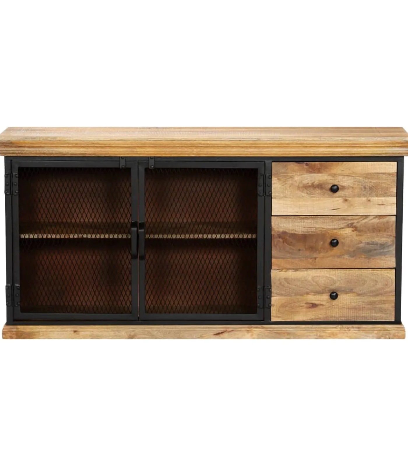 vidaXL Dressoir 150x40x75 cm massief mangohout