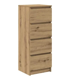 vidaXL Dressoir 37,5x35x99 cm spaanplaat ambachtelijk eikenkleurig