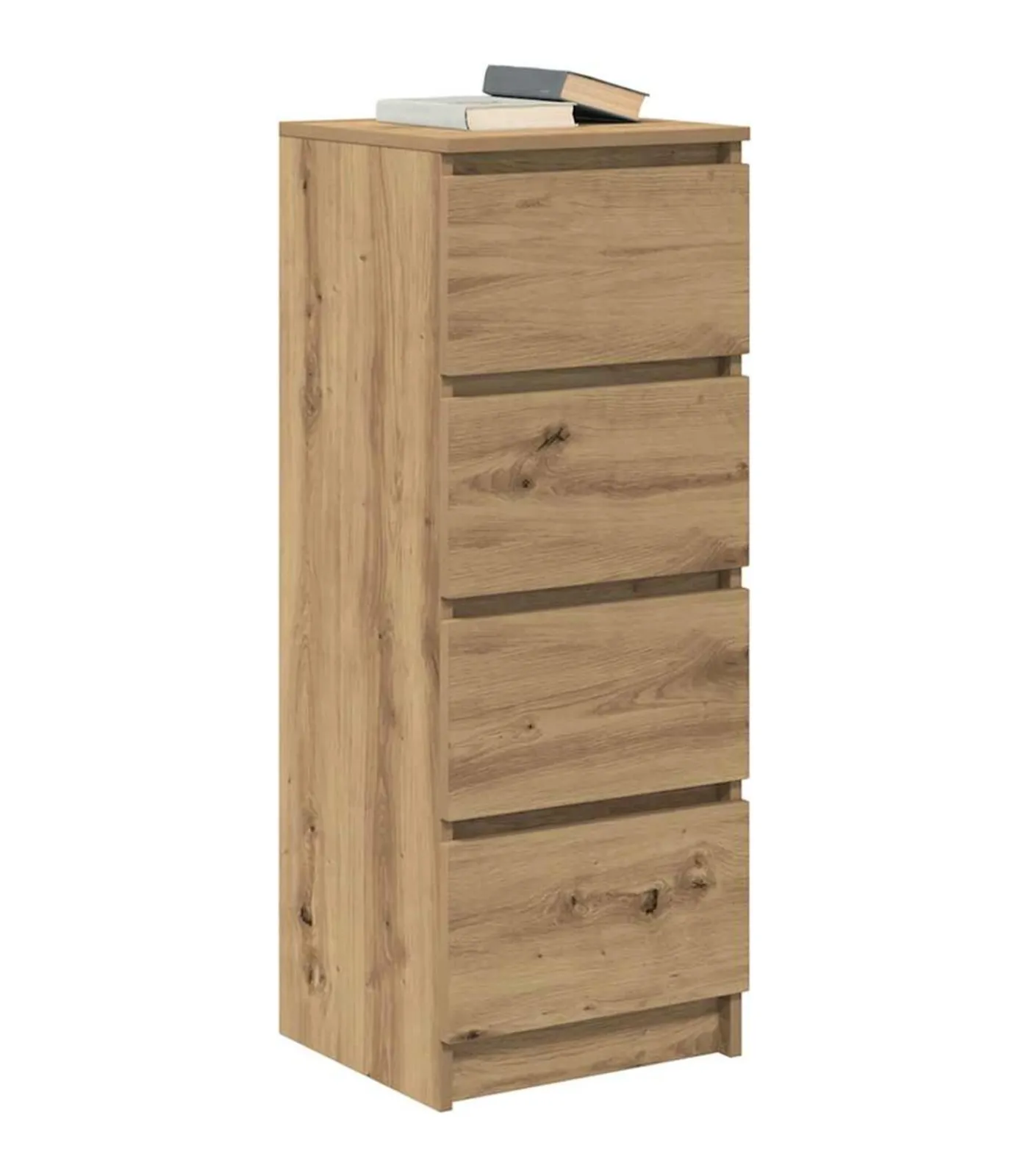vidaXL Dressoir 37,5x35x99 cm spaanplaat ambachtelijk eikenkleurig
