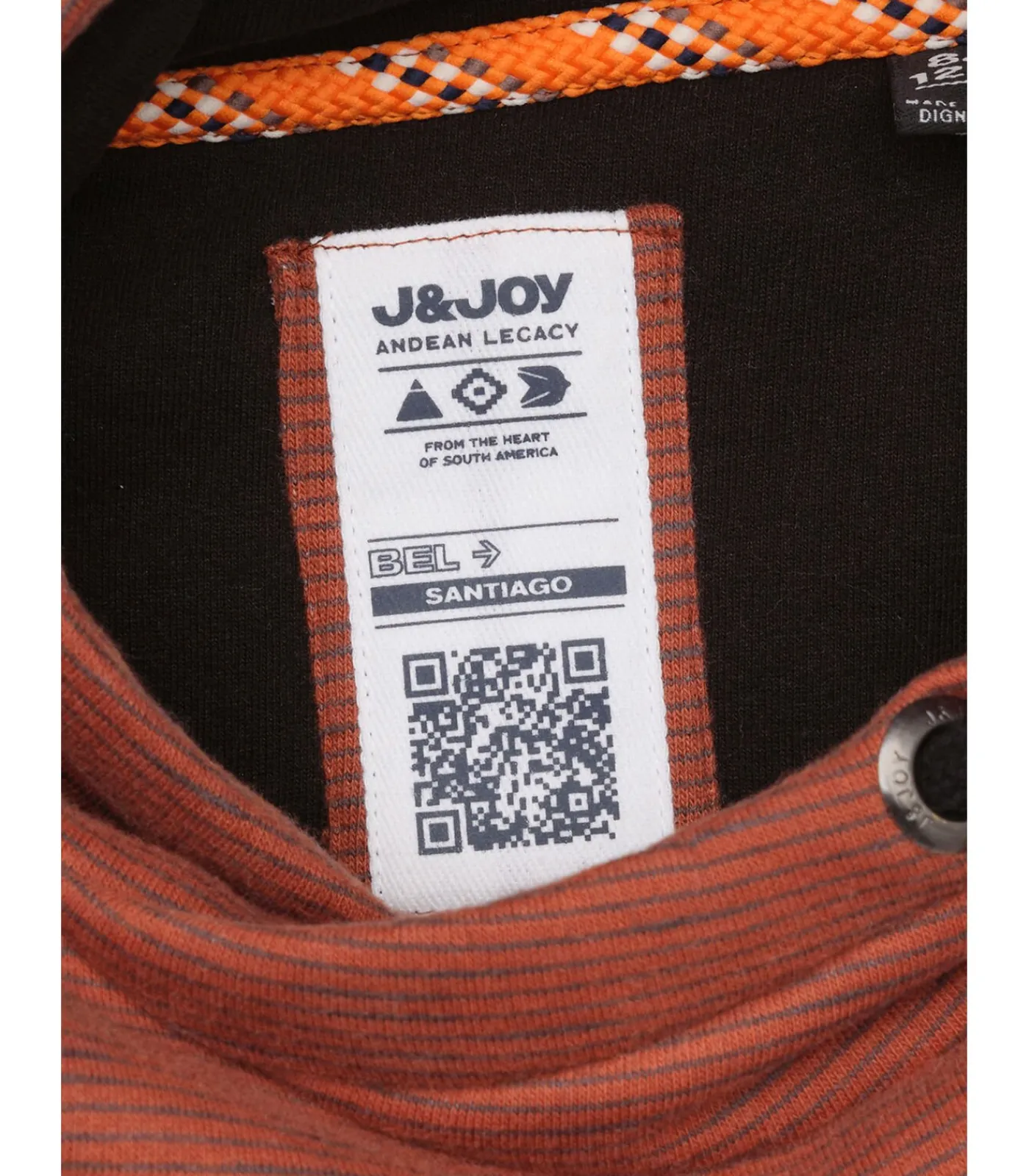 Kinderen J&JOY Driekleurige jongenstrui met kangoeroezak en plantenpatroon