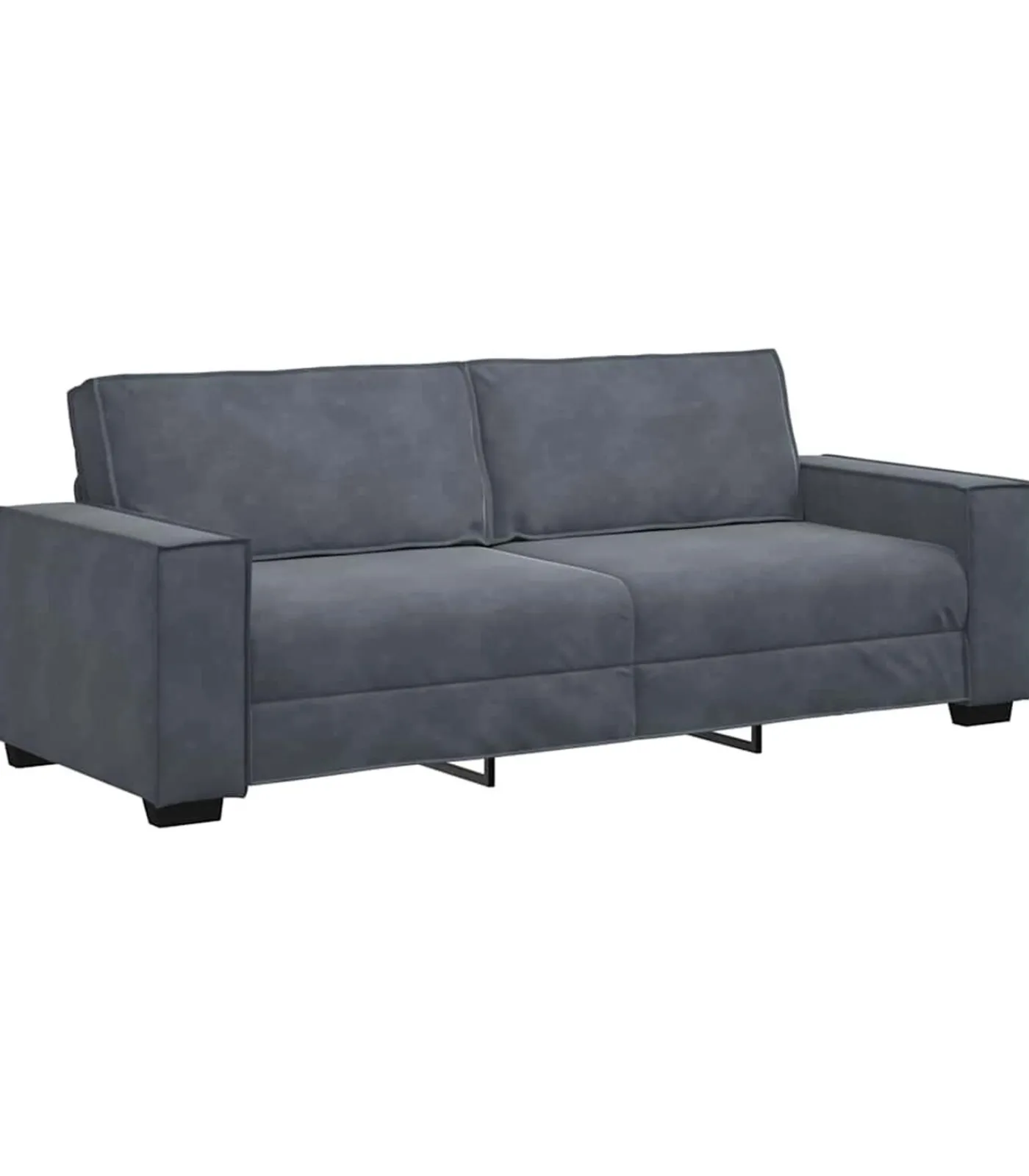 vidaXL Driezitsbank 180 cm fluweel donkergrijs