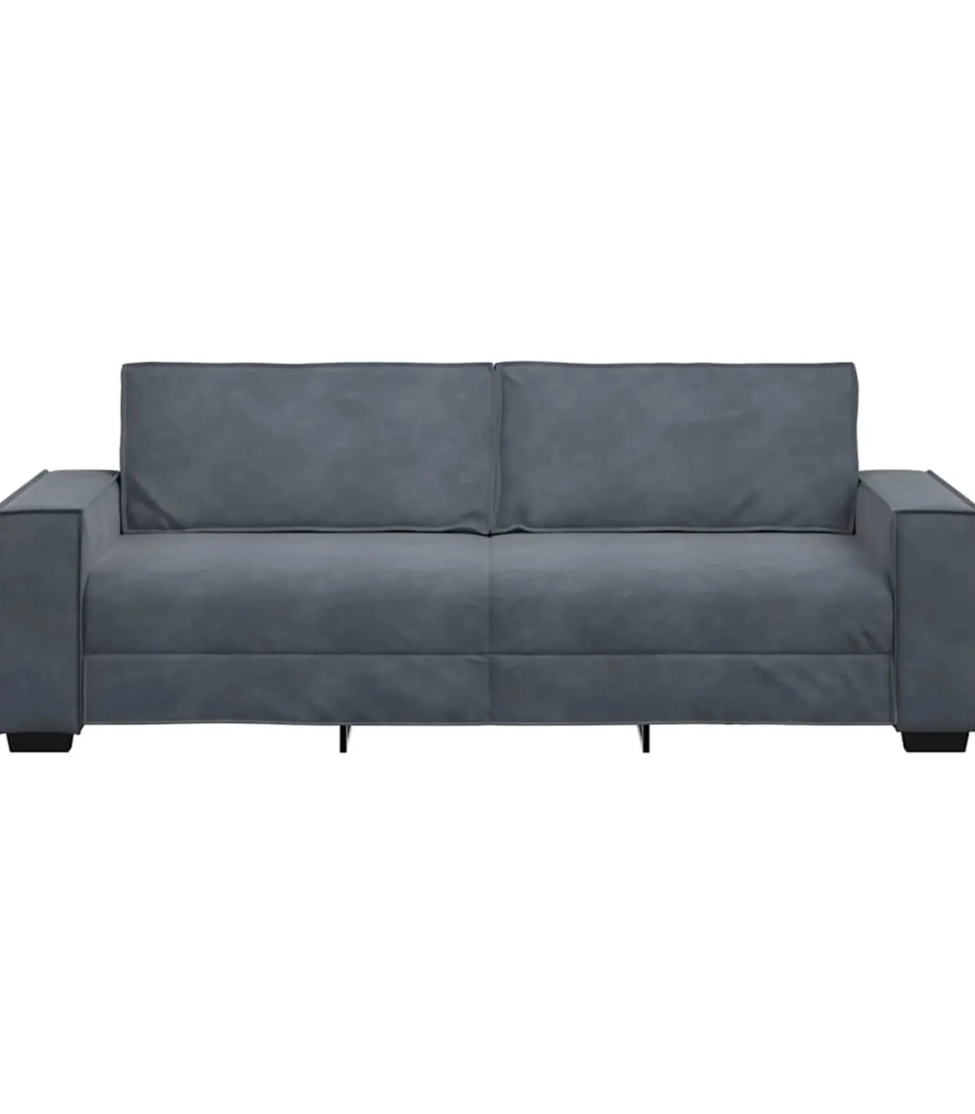 vidaXL Driezitsbank 180 cm fluweel donkergrijs