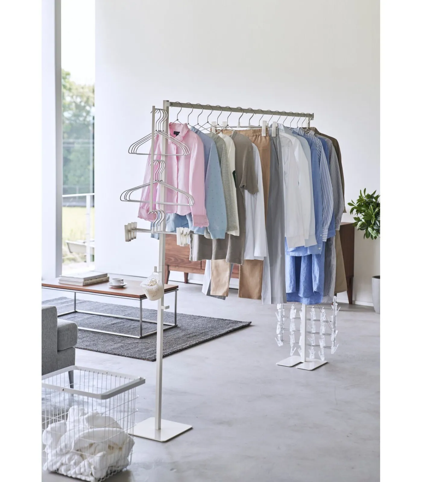 YAMAZAKI Droogrek Inklapbaar - Tower - Wit