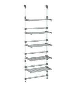 vidaXL Droogrek 5-laags hangend aluminium