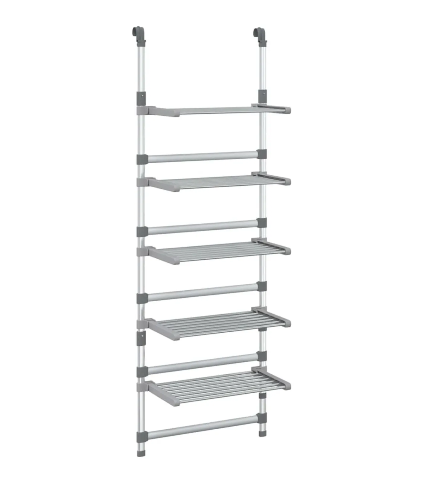 vidaXL Droogrek 5-laags hangend aluminium