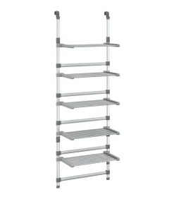 vidaXL Droogrek 5-laags hangend aluminium