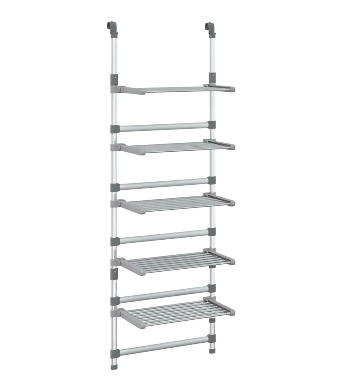 vidaXL Droogrek 5-laags hangend aluminium