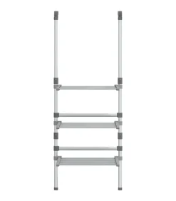 vidaXL Droogrek 3-laags hangend aluminium