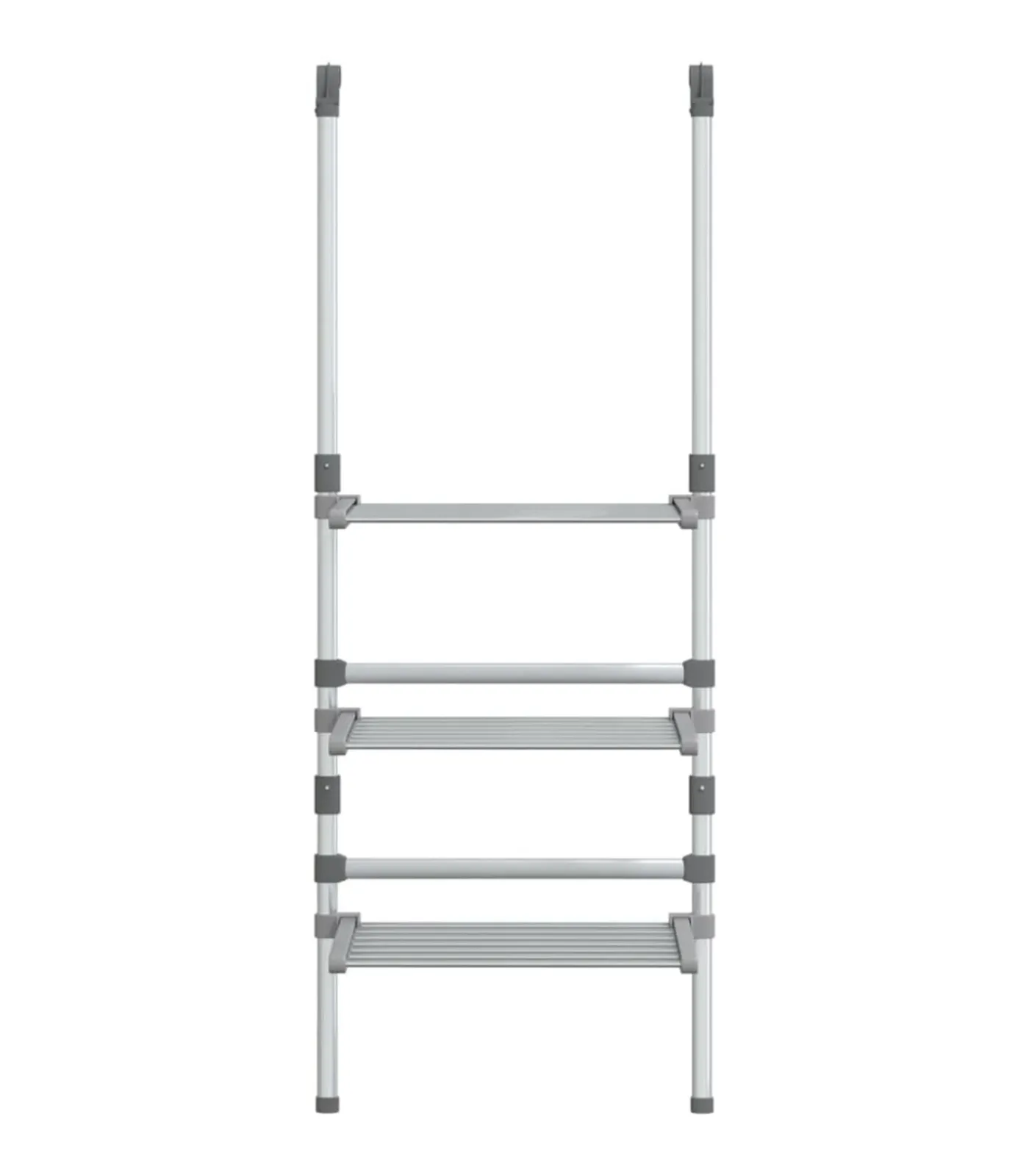 vidaXL Droogrek 3-laags hangend aluminium