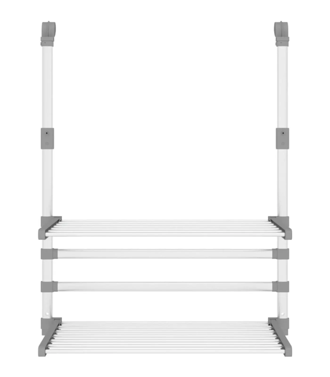 vidaXL Droogrek voor balkon 54x25x42 cm aluminium