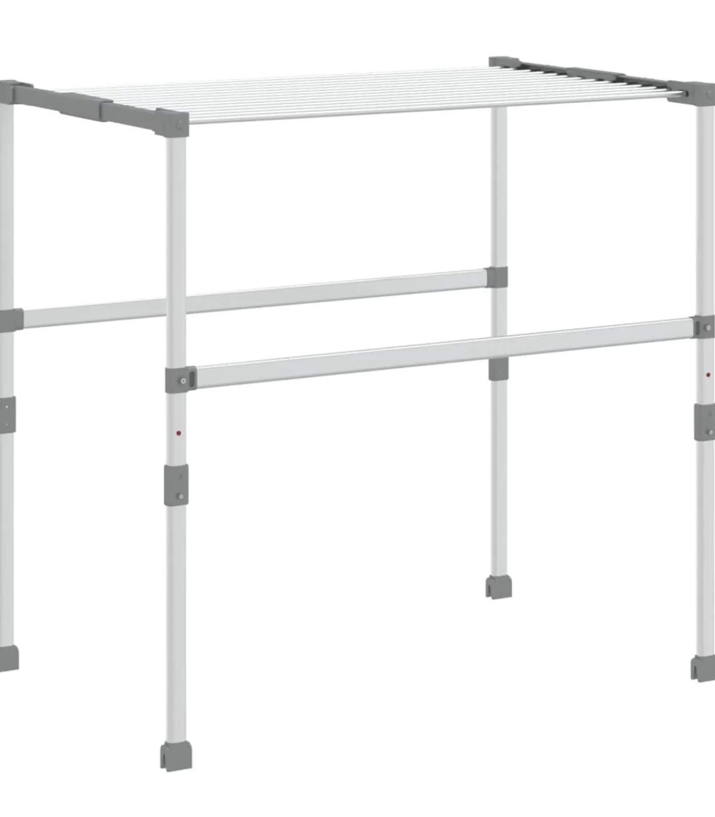 vidaXL Droogrek 83x(50-55)x(40-85) cm aluminium