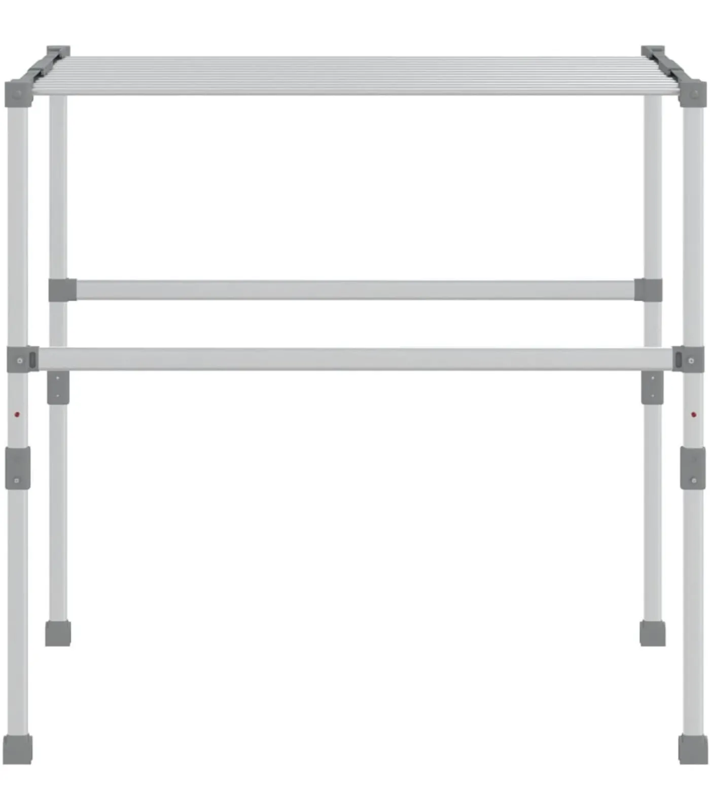 vidaXL Droogrek 83x(50-55)x(40-85) cm aluminium