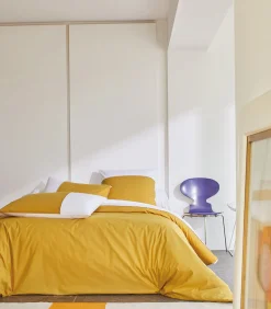 Online DUO Ocre - Laken Perkaal Katoen Lakens