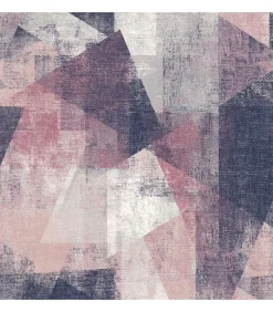 Sale Behang perspectieven roze en paars Decoratie