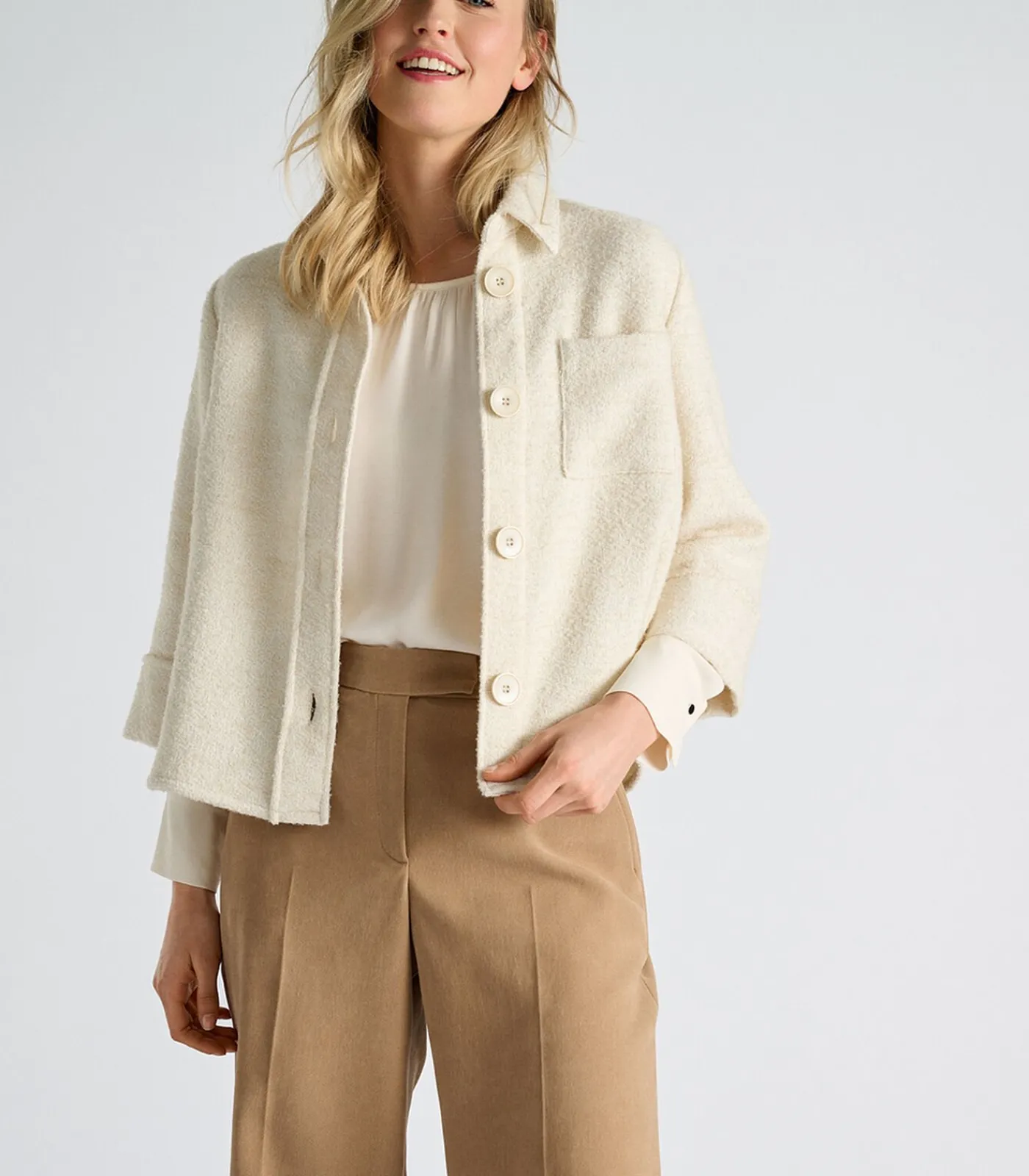 DAMES Marie Méro Ecru bloesjasje