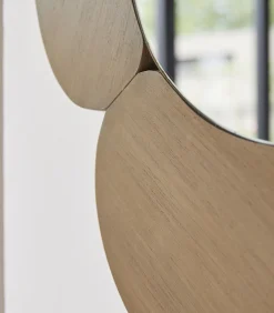 Clearance Eda - Ovale spiegel in licht mindihout 115 x 75 cm Spiegels