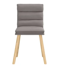 Hot Eetkamerstoelen 4 st draaibaar stof taupe Stoelen