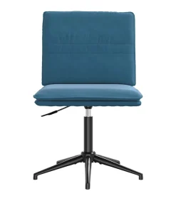 Best Eetkamerstoelen 6 st fluweel blauw Stoelen