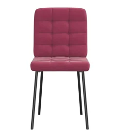 Sale Eetkamerstoelen 6 st fluweel wijnrood Stoelen