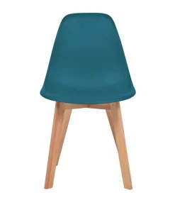 Eetkamerstoelen 4 st kunststof turquoise Stoelen