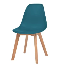 Eetkamerstoelen 4 st kunststof turquoise Stoelen