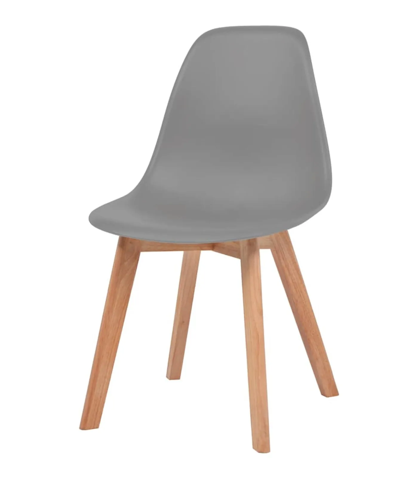 vidaXL Eetkamerstoelen 2 st kunststof grijs