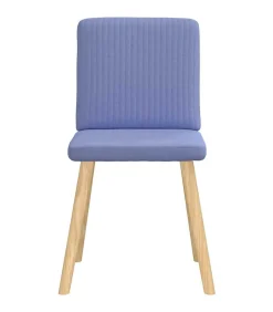 Best Eetkamerstoelen 4 st stof jeansblauw Stoelen