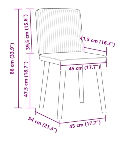 Best Eetkamerstoelen 4 st stof jeansblauw Stoelen